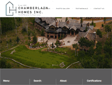 Tablet Screenshot of chamberlainhomesinc.com